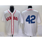 Boston Red Sox #42 Jackie Robinson White Cool Base Stitched Baseball Jersey