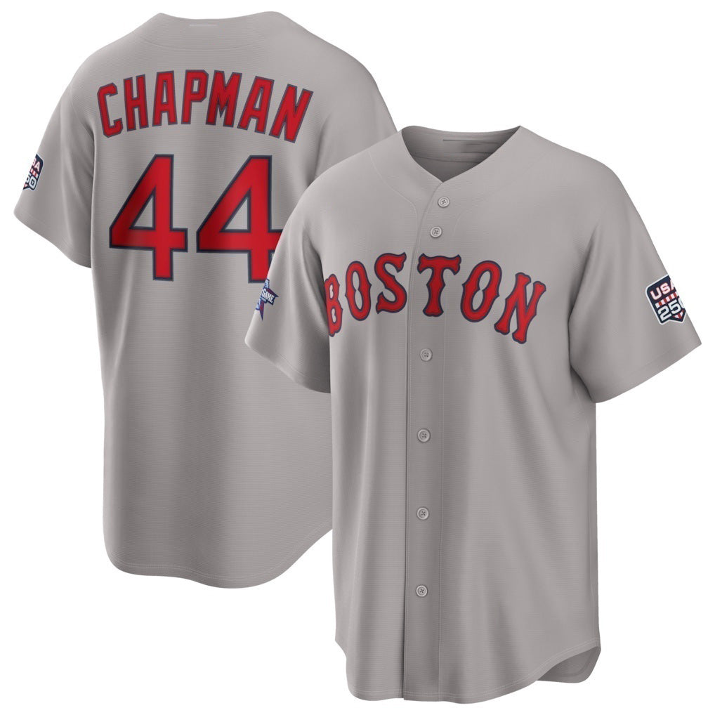 Boston Red Sox #44 Aroldis Chapman 2026 All-Star Game Gray Replica Baseball Jersey