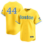 Boston Red Sox #44 Aroldis Chapman Player Yellow Limited Home Game Stitched Baseball Jersey