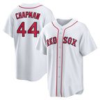Boston Red Sox #44 Aroldis Chapman White Home Replica Baseball Jersey