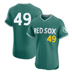Boston Red Sox #49 Tim Wakefield Player Green City Connect Limited Elite Home Game Stitched Baseball Jersey