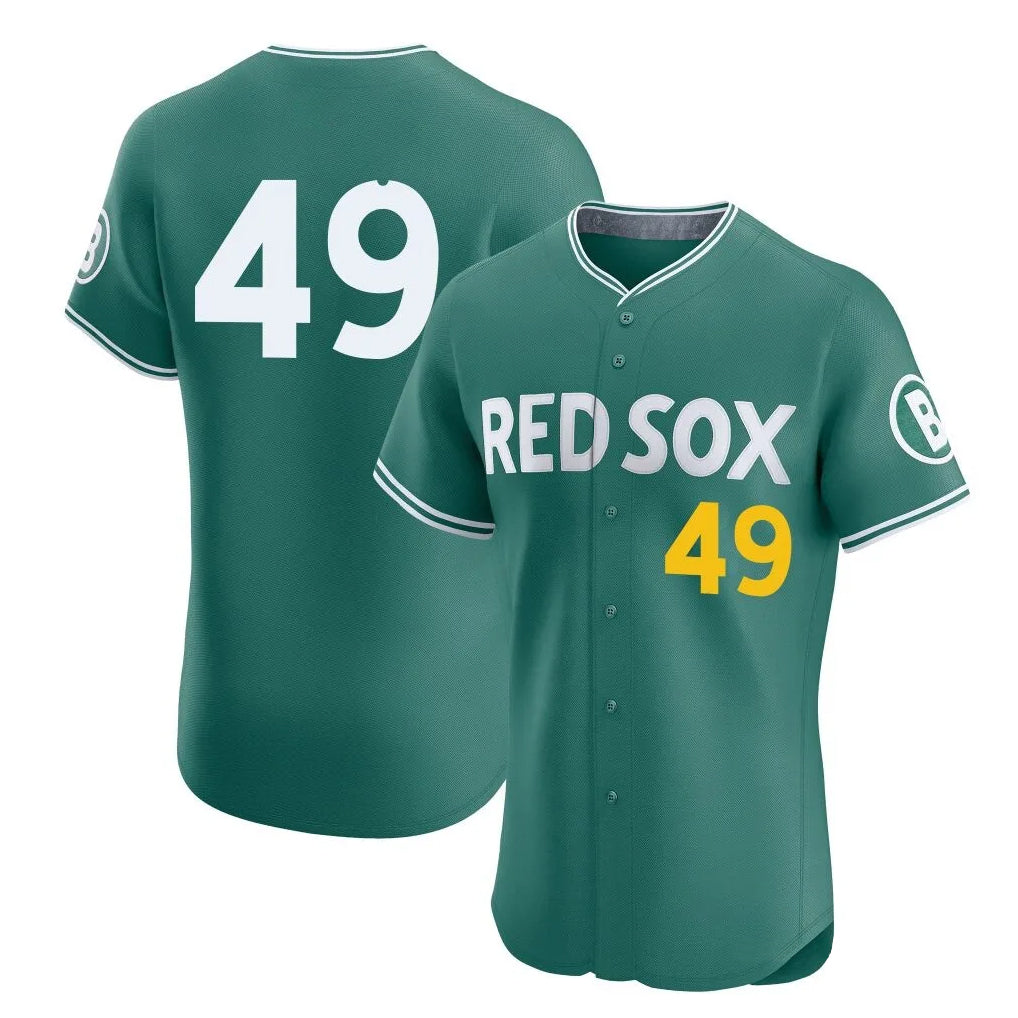 Boston Red Sox #49 Tim Wakefield Player Green City Connect Limited Elite Home Game Stitched Baseball Jersey