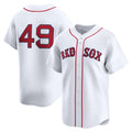 Boston Red Sox #49 Tim Wakefield White Home Limited Player Baseball Jersey