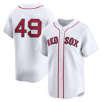 Boston Red Sox #49 Tim Wakefield White Home Limited Player Baseball Jersey