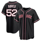 Boston Red Sox #52 Wilyer Abreu Player Black Out Home Game Stitched Baseball Jersey