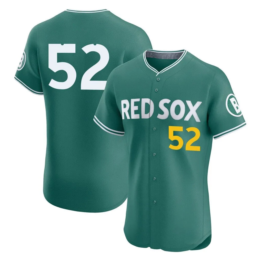 Boston Red Sox #52 Wilyer Abreu Player Green City Connect Limited Elite Home Game Stitched Baseball Jersey