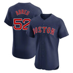 Boston Red Sox #52 Wilyer Abreu Player Navy Limited Elite Home Game Stitched Baseball Jersey