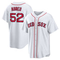 Boston Red Sox #52 Wilyer Abreu White Home Replica Baseball Jersey