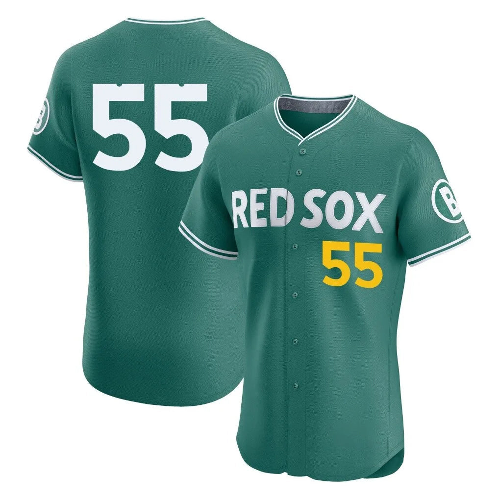 Boston Red Sox #55 Ranger Su¨¢rez Player Green City Connect Limited Elite Home Game Stitched Baseball Jersey