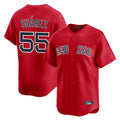 Boston Red Sox #55 Ranger Su¨¢rez Player Red Limited Home Game Stitched Baseball Jersey