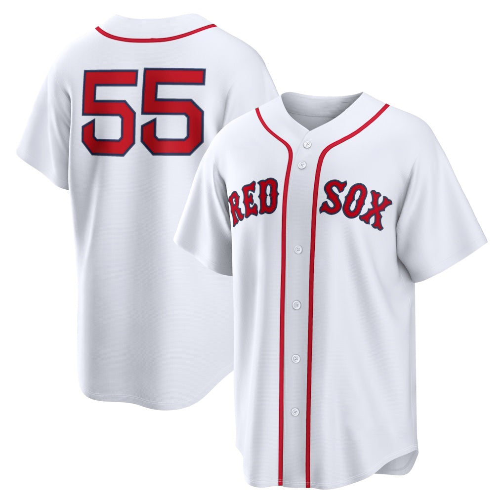 Boston Red Sox #55 Ranger Suárez White Home Replica Baseball Jersey