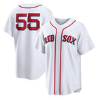 Boston Red Sox #55 Ranger Suárez White Home Replica Baseball Jersey