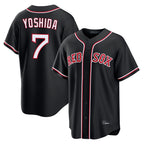 Boston Red Sox #7 Masataka Yoshida Player Black Out Home Game Stitched Baseball Jersey