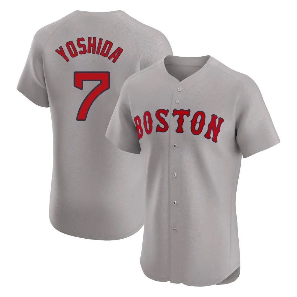 Boston Red Sox #7 Masataka Yoshida Player Gray Road Limited Elite Home Game Stitched Baseball Jersey