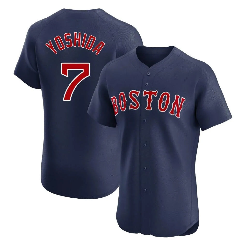 Boston Red Sox #7 Masataka Yoshida Player Navy Limited Elite Home Game Stitched Baseball Jersey