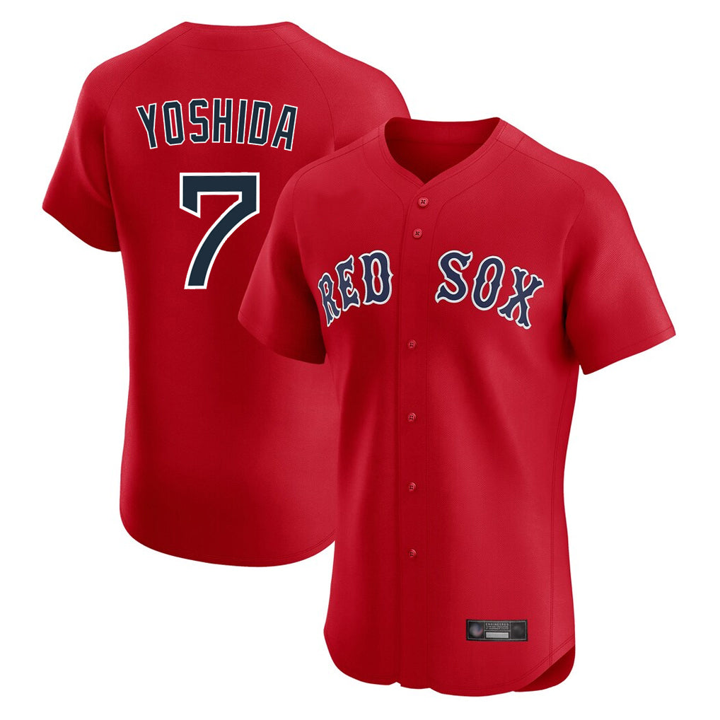 Boston Red Sox #7 Masataka Yoshida Player Red Limited Elite Home Game Stitched Baseball Jersey