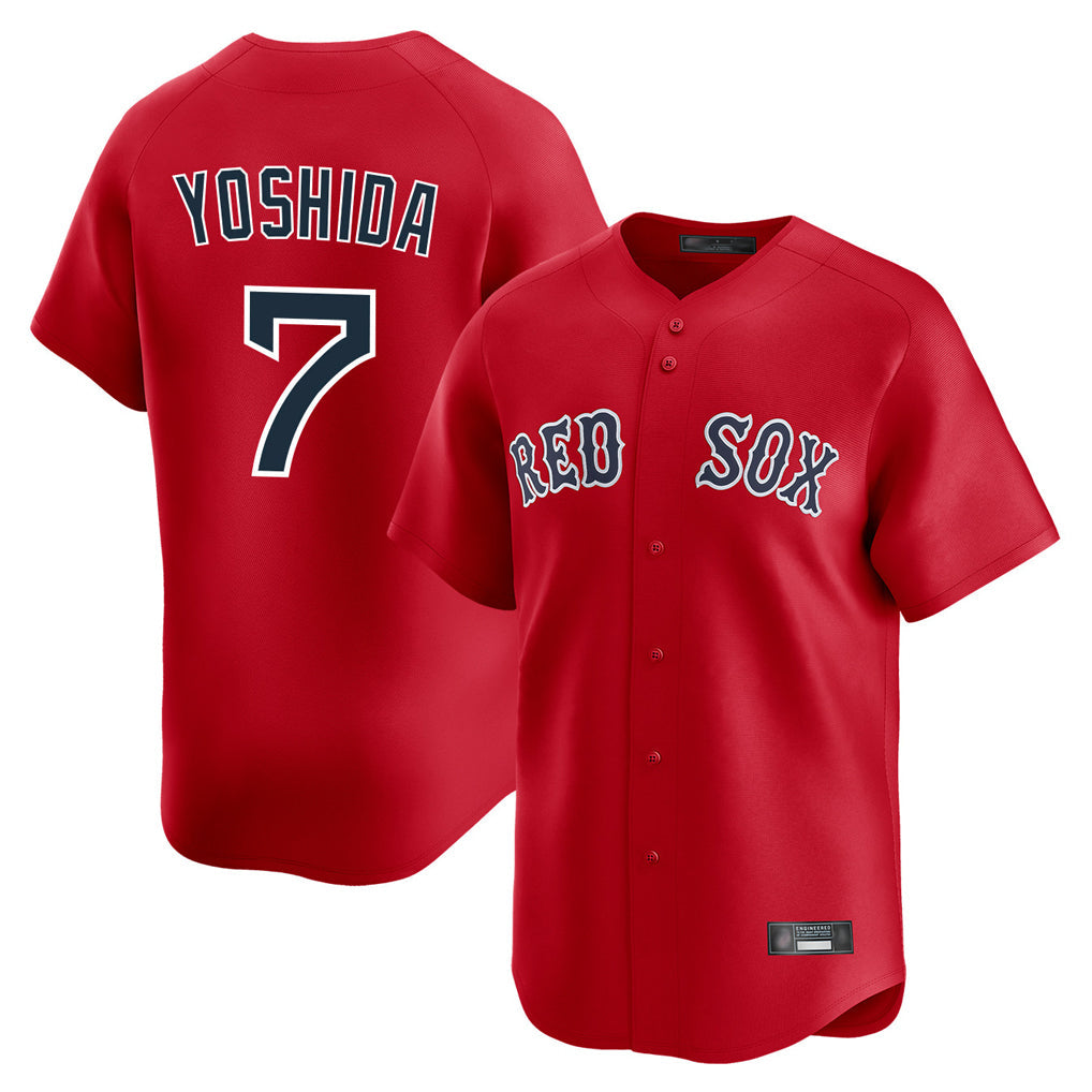 Boston Red Sox #7 Masataka Yoshida Player Red Limited Home Game Stitched Baseball Jersey