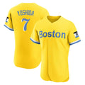Boston Red Sox #7 Masataka Yoshida Player Yellow Limited Elite Home Game Stitched Baseball Jersey