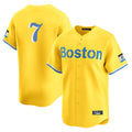 Boston Red Sox #7 Masataka Yoshida Player Yellow Limited Home Game Stitched Baseball Jersey