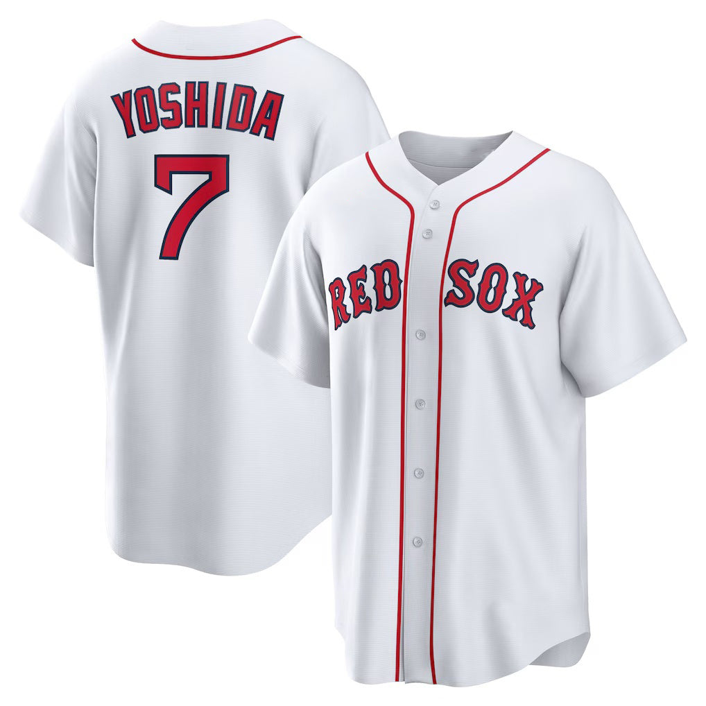 Boston Red Sox #7 Masataka Yoshida White Replica Player Baseball Jersey