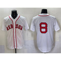 Boston Red Sox #8 Carl Yastrzemski White Cool Base Stitched Baseball Jersey