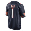 C.Bears Number #1 Dad Navy Game Stitched Football American Jersey