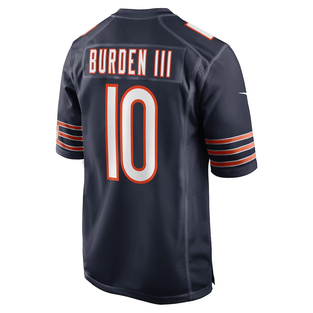 C.Bears #10 Luther Burden III Navy Team Game Stitched Football American Jersey