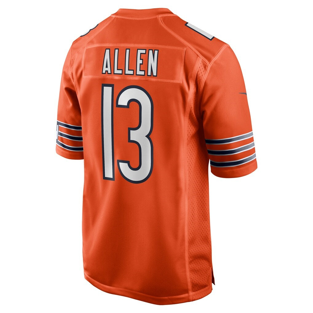 C.Bears #13 Keenan Allen Orange Alternate Game Stitched Football American Jersey