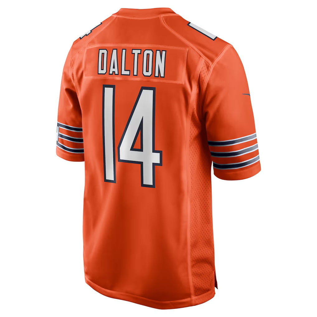 C.Bears #14 Andy Dalton Orange Alternate Game Player Stitched Football American Jersey