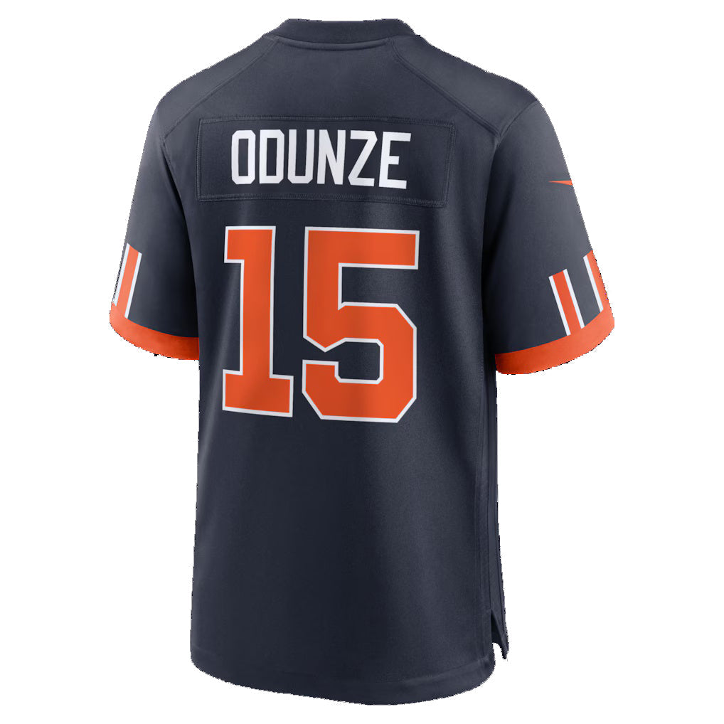 C.Bears #15 Rome Odunze Navy 2026 Rivalries Collection Game Football Stitched Jersey