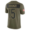 C.Bears #15 Rome Odunze Olive 2025 Salute to Service Limited Stitched Football American Jersey