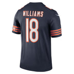 C.Bears #18 Caleb Williams Navy Legend Player Performance Top Stitched Football American Jersey