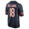 C.Bears #18 Caleb Williams Navy Player Game Stitched Football American Jersey