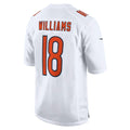 C.Bears #18 Caleb Williams Tundra White Fashion Stitched Football American Jersey