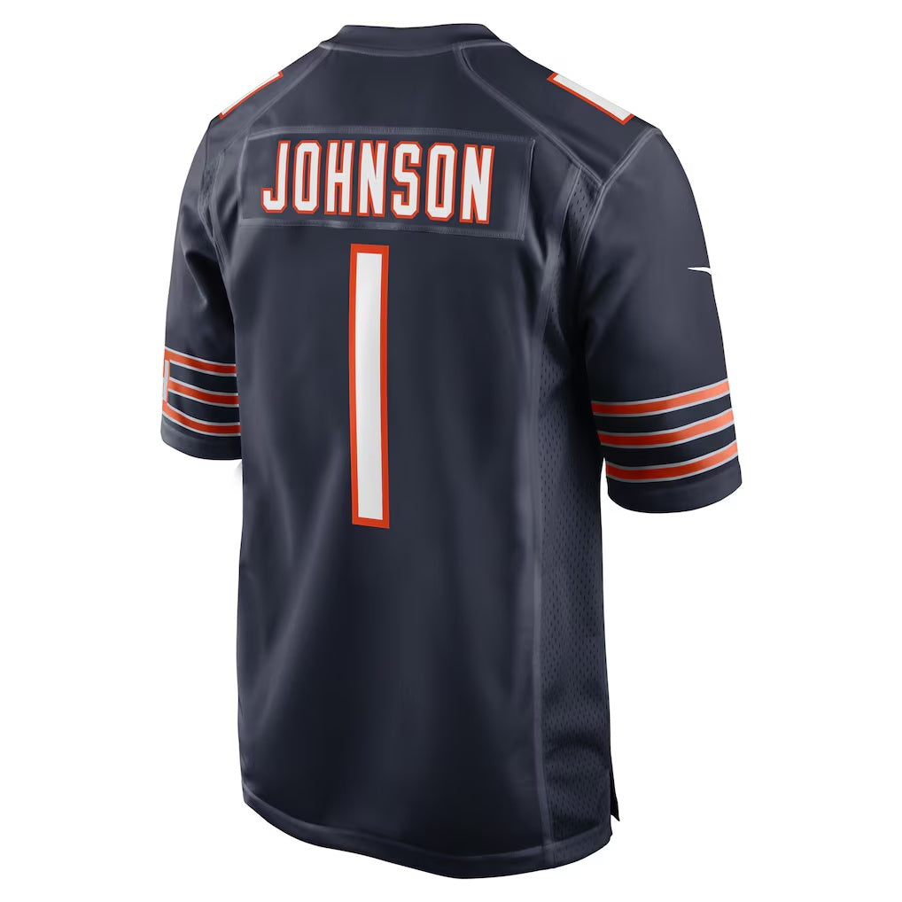 C.Bears #1 Jaylon Johnson Navy Game Stitched Football American Jersey