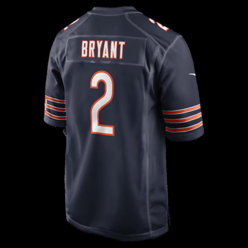 C.Bears #2 Coby Bryant Navy Team Game Jersey