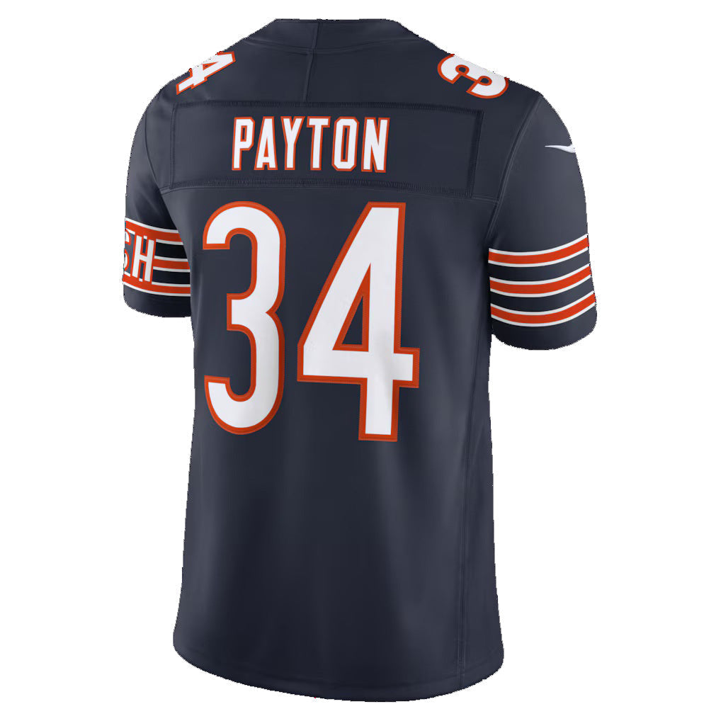 C.Bears #34 Walter Payton Navy Vapor F.U.S.E. Stitched Retired Limited Football Jersey