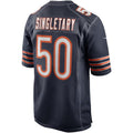 C.Bears #50 Mike Singletary Navy Game Retired Player Stitched Football American Jersey