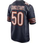 C.Bears #50 Mike Singletary Navy Game Retired Player Stitched Football American Jersey