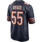 C.Bears #55 Lance Briggs Navy Game Retired Player Stitched Football American Jersey