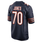 C.Bears #70 Braxton Jones Navy Game Player Stitched Football American Jersey