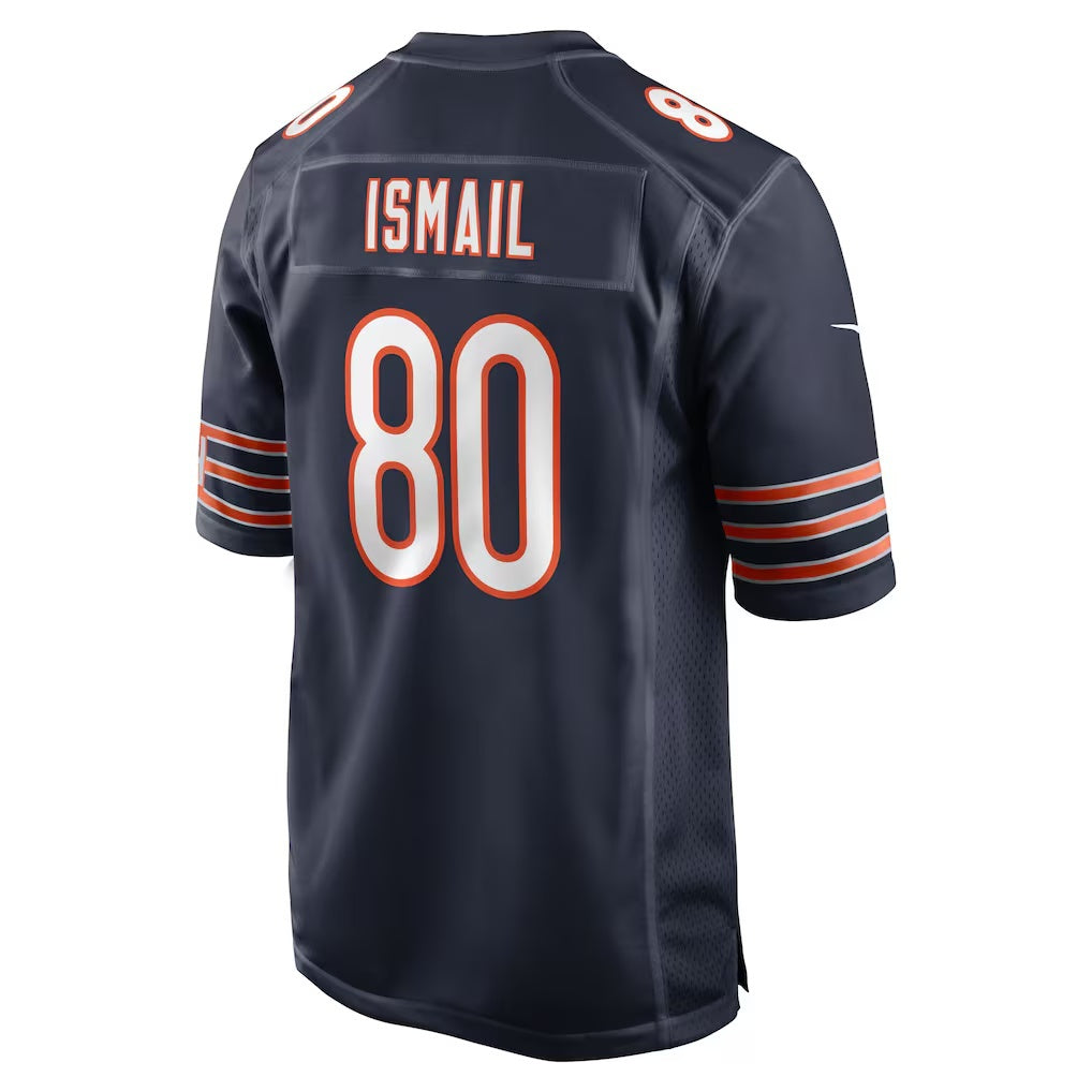 C.Bears #80 Qadir Ismail Navy Team Game Stitched Football American Jersey