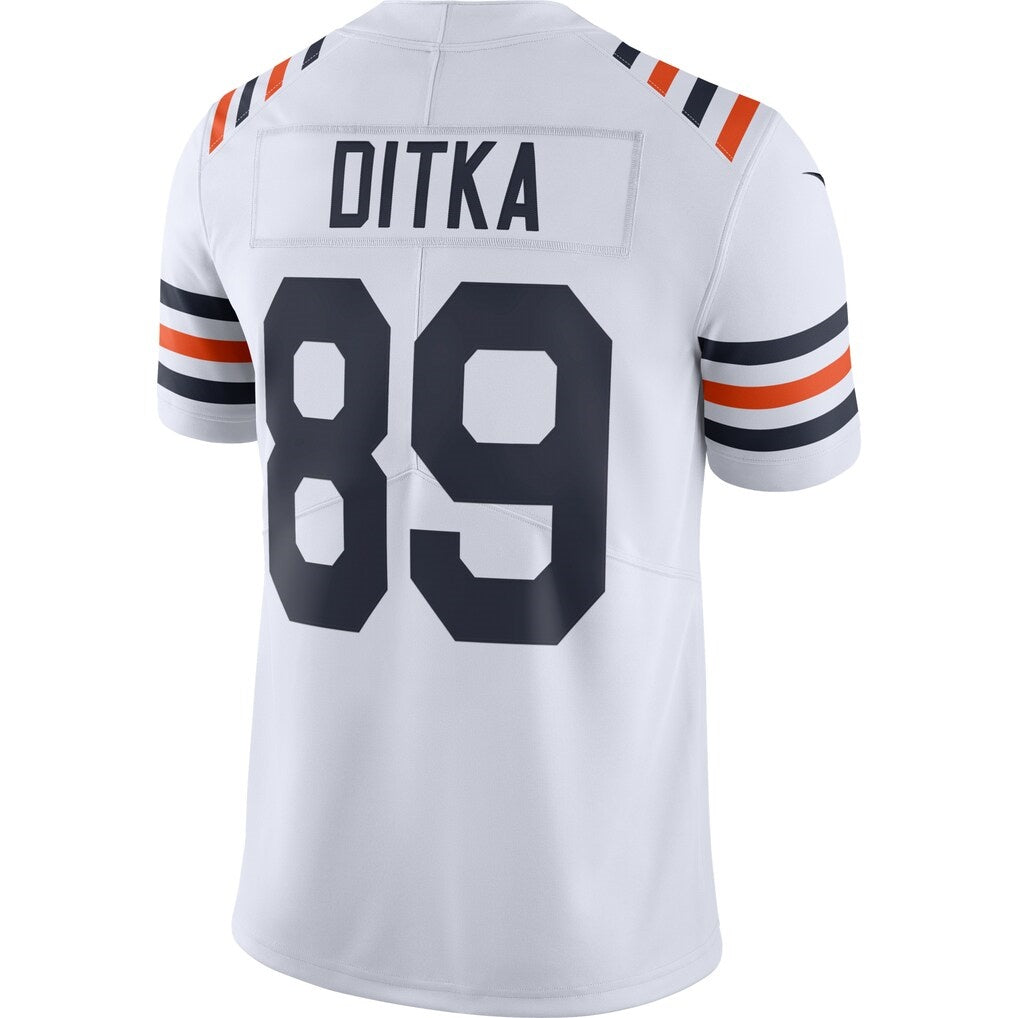 C.Bears #89 Mike Ditka White 100th Season Retired Limited Stitched Football American Jersey