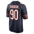 C.Bears #90 Dominique Robinson Navy Game Stitched Football American Jersey