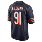C.Bears #91 Chris Williams Navy Game Stitched Football American Jersey