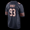C.Bears #93 Kentavius Street Navy Team Game Jersey