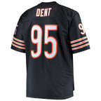 C.Bears #95 Richard Dent Mitchell & Ness Navy Big & Tall Retired Player Replica Stitched Football American Jersey