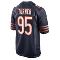 C.Bears #95 Shemar Turner Navy Team Game Stitched Football American Jersey