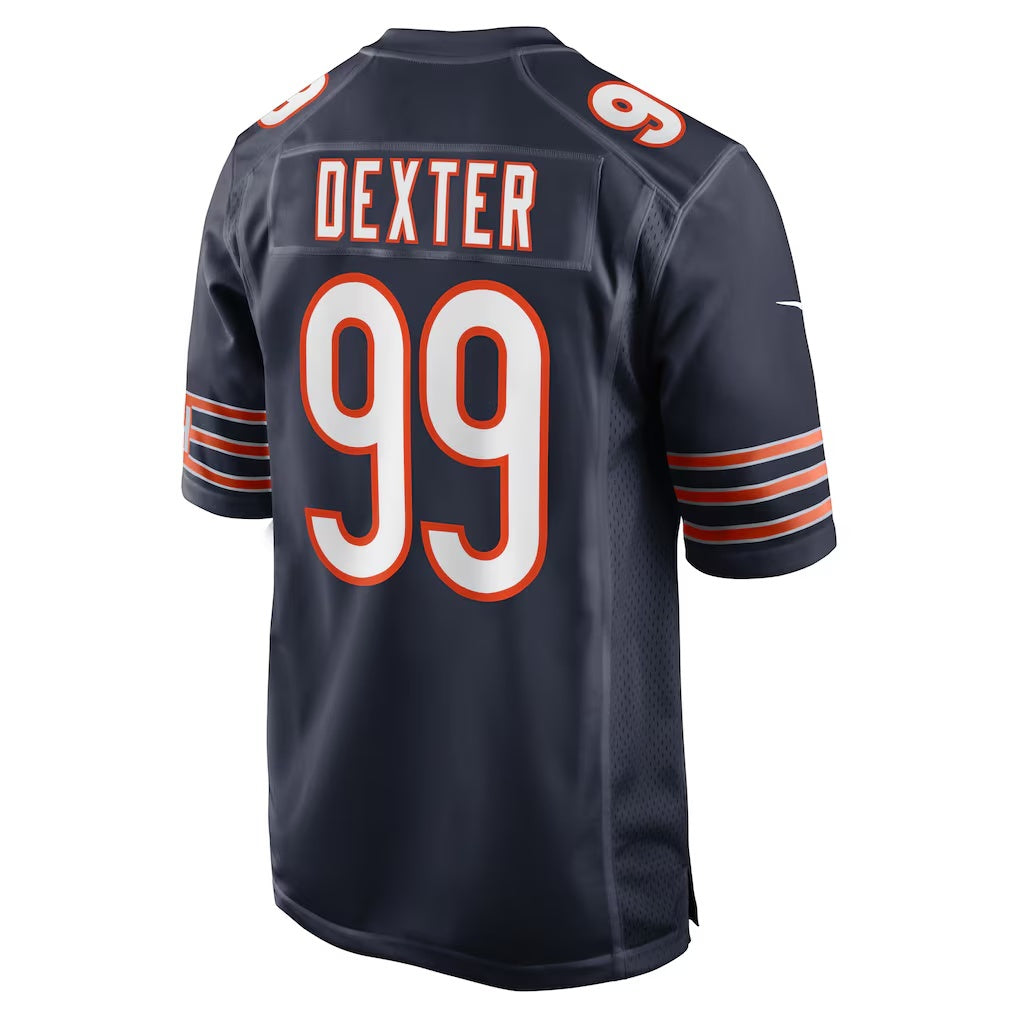 C.Bears #99 Gervon Dexter Sr Navy Team Game Stitched Football American Jersey