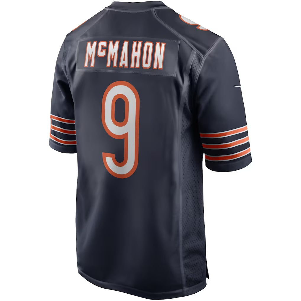 C.Bears #9 Jim McMahon Navy Game Retired Player Stitched Football American Jersey